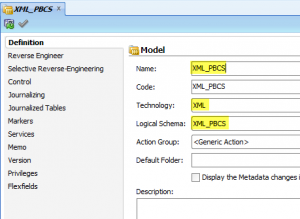 Define XML Model